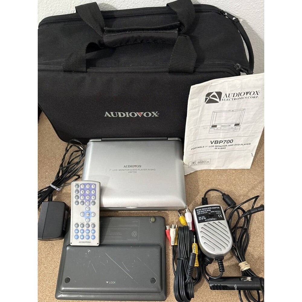 Audiovox Portable DVD Player 7" LCD Screen | Travel Accessories | DVD Tested